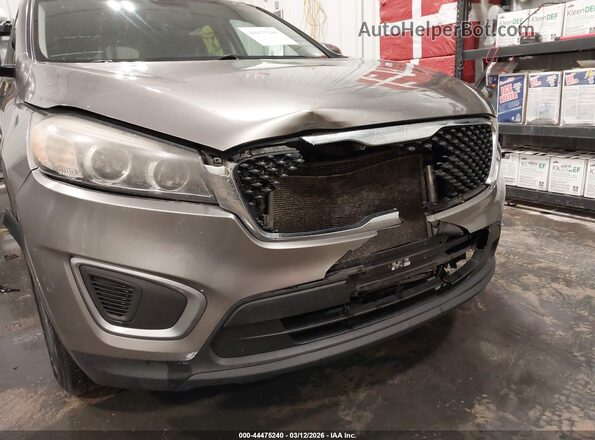 5XYPG4A38GG074877 2016 KIA SORENTO Gray 