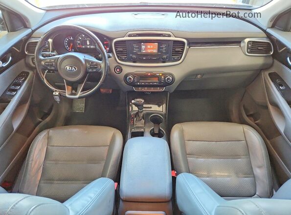 5XYPH4A1XGG034473 2016 KIA SORENTO Gray Vista del salpicadero