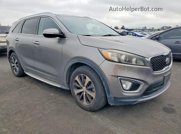 5XYPH4A52GG043932 2016 KIA SORENTO Gray Delantero derecho