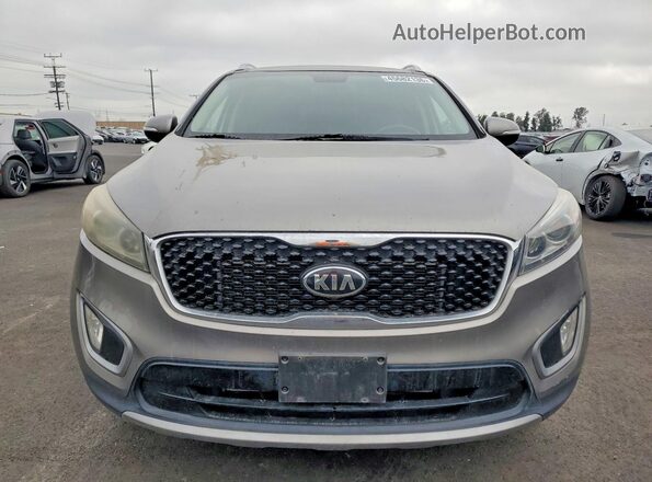 5XYPH4A52GG043932 2016 KIA SORENTO Gray Vista frontal