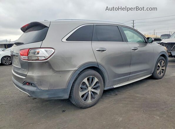 5XYPH4A52GG043932 2016 KIA SORENTO Gray Trasero derecho