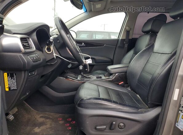 5XYPH4A52GG043932 2016 KIA SORENTO Gray Vista interior delantera