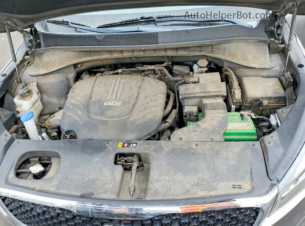 5XYPH4A52GG043932 2016 KIA SORENTO Gray Vista del compartimento del motor