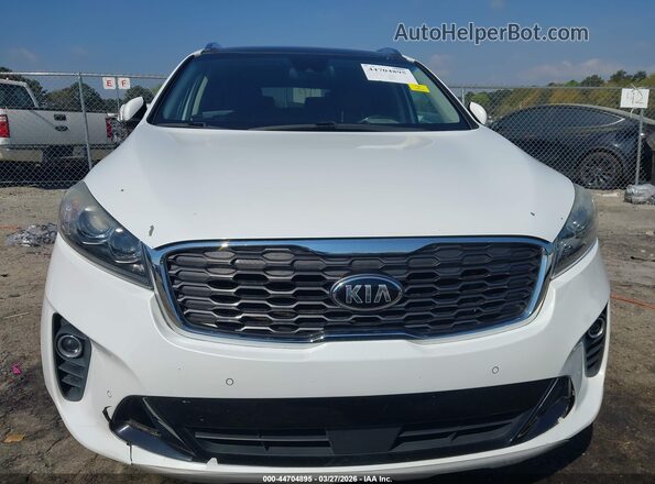 5XYPH4A57KG474307 2019 KIA SORENTO White Սարքավորումների վահանակի տեսք