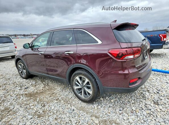 5XYPH4A58KG477331 2019 KIA SORENTO Burgundy 