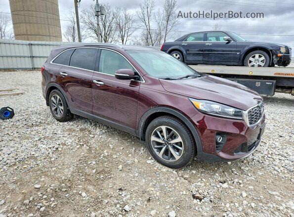 5XYPH4A58KG477331 2019 KIA SORENTO Burgundy 