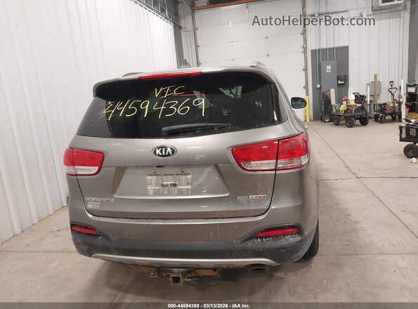 5XYPHDA11GG029422 2016 KIA SORENTO Gray 
