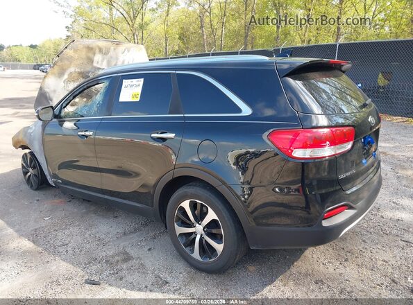 5XYPHDA56GG159134 2016 KIA SORENTO Черный Задняя левая четверть