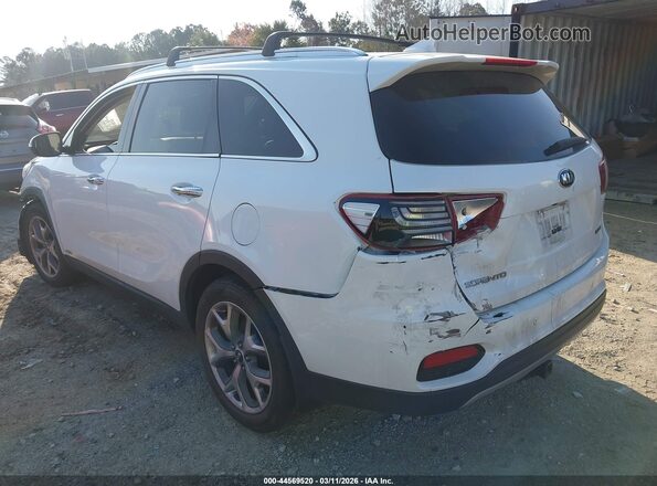 5XYPHDA58KG601131 2019 KIA SORENTO White Tył lewy