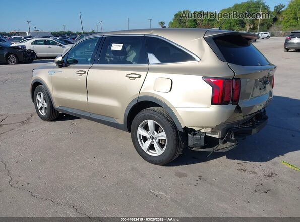 5XYRG4LC0MG003948 2021 KIA SORENTO Gold Rear left