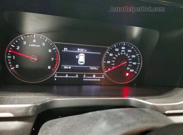 5XYRG4LC0MG015937 2021 KIA SORENTO Charcoal Instrument cluster view