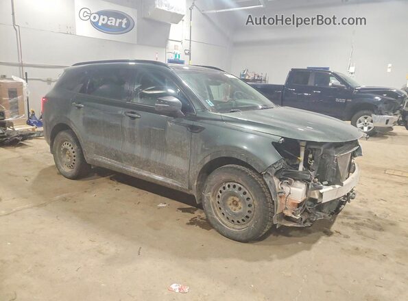 5XYRHDLF0MG067897 2021 KIA SORENTO Green Front right