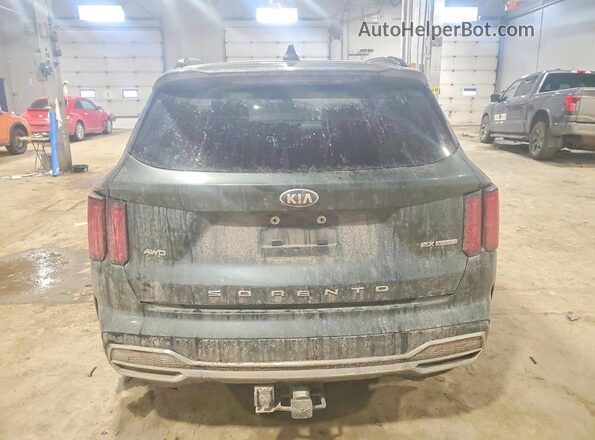 5XYRHDLF0MG067897 2021 KIA SORENTO Green Rear view