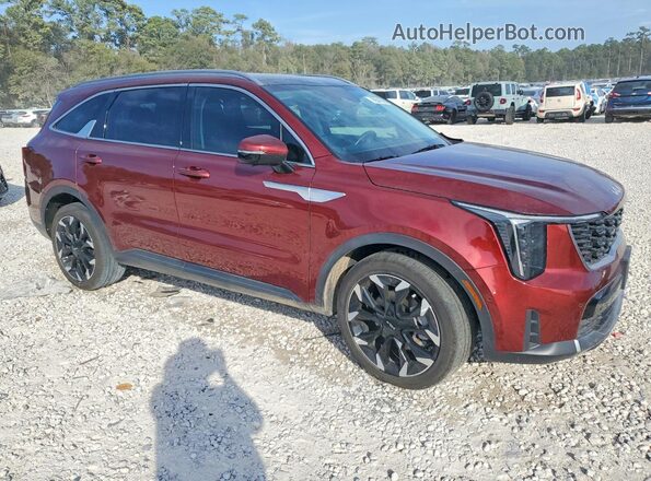 5XYRK4JF8RG255739 2024 KIA SORENTO Maroon Delantero derecho