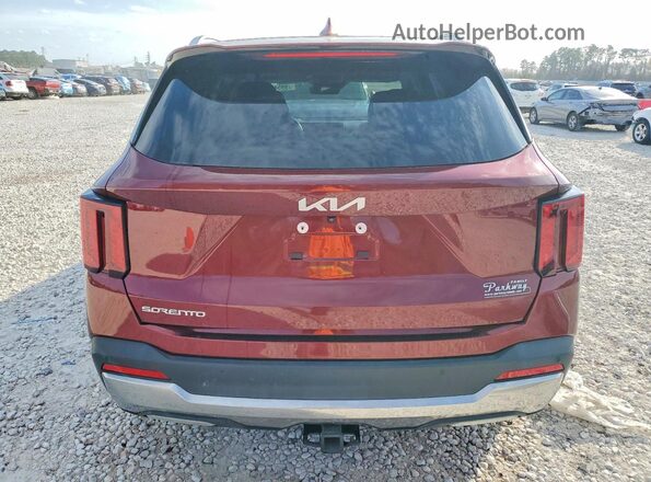 5XYRK4JF8RG255739 2024 KIA SORENTO Maroon Vista trasera