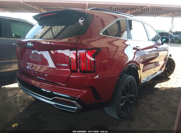 5XYRK4LF2MG047099 2021 KIA SORENTO Red უკანა მარჯვენა