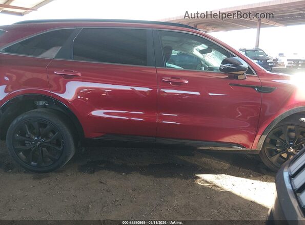 5XYRK4LF2MG047099 2021 KIA SORENTO Red უკანა სალონის ხედი