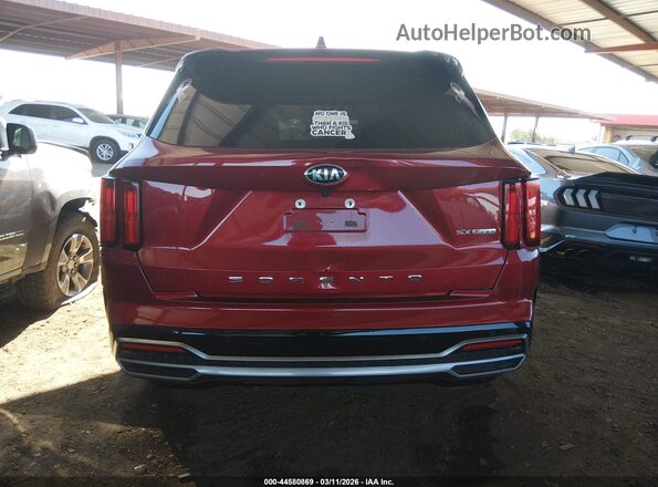 5XYRK4LF2MG047099 2021 KIA SORENTO Red 