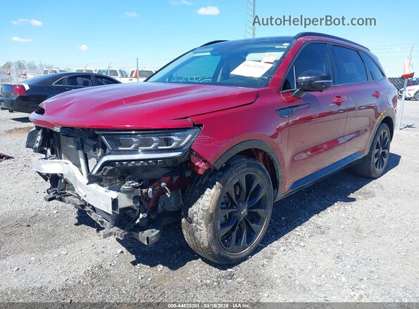 5XYRK4LF6MG032380 2021 KIA SORENTO Red Front left