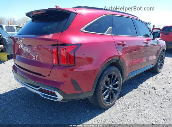 5XYRK4LF6MG032380 2021 KIA SORENTO Red Rear right