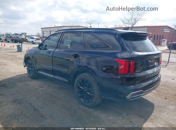 5XYRK4LF7NG086448 2022 KIA SORENTO Black Tył lewy