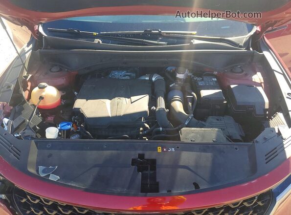 5XYRK4LFXMG068315 2021 KIA SORENTO Red Widok komory silnika