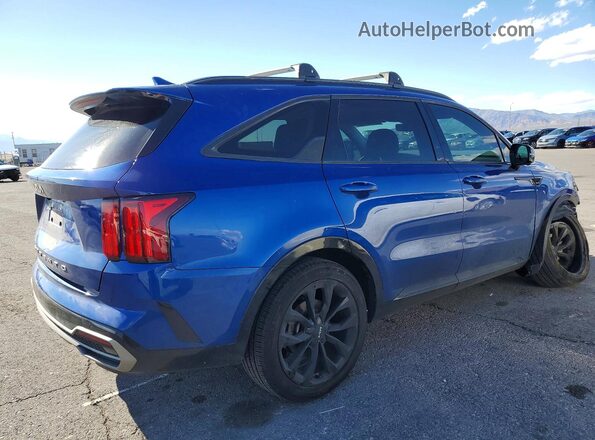 5XYRK4LFXNG074908 2022 KIA SORENTO Blue Trasero derecho