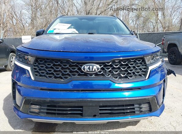 5XYRKDLF5MG056850 2021 KIA SORENTO Blue Widok zestawu wskaźników