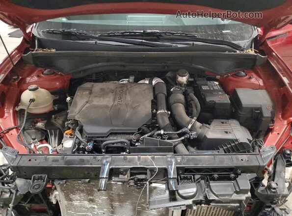 5XYRKDLF6MG024134 2021 KIA SORENTO Red Engine compartment view