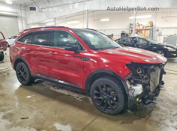 5XYRKDLF6MG024134 2021 KIA SORENTO Red Front right
