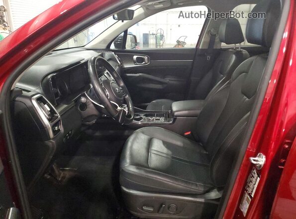 5XYRKDLF6MG024134 2021 KIA SORENTO Red Front interior view