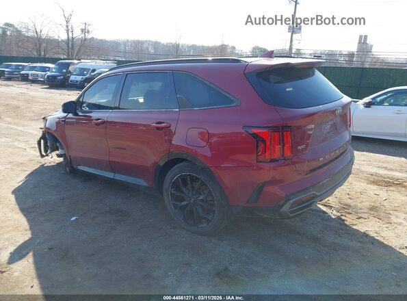 5XYRKDLF7MG047115 2021 KIA SORENTO Red Rear left