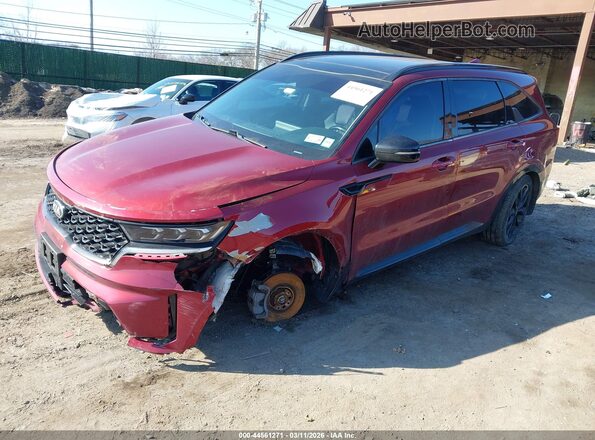 5XYRKDLF7MG047115 2021 KIA SORENTO Red Front left