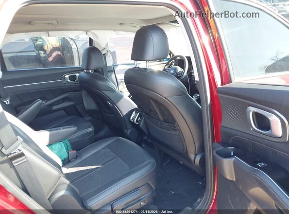 5XYRKDLF7MG047115 2021 KIA SORENTO Red VIN sticker view