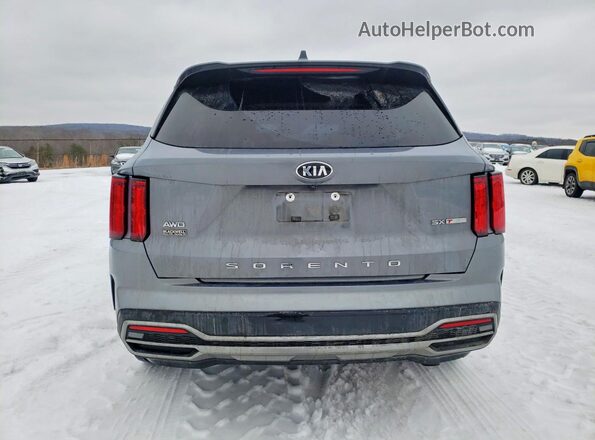5XYRKDLF8MG028329 2021 KIA SORENTO Серый Вид сзади