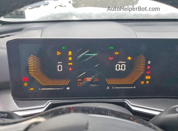5XYRL4JC8RG293667 2024 KIA SORENTO Gray ხელსაწყოთა პანელის ხედი