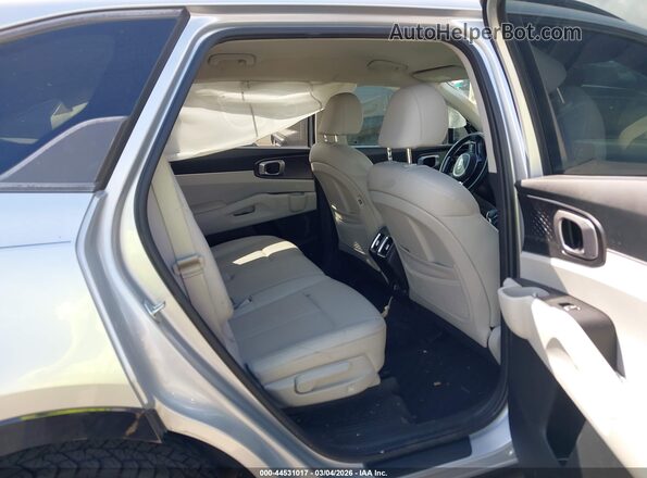 5XYRL4LC0MG010345 2021 KIA SORENTO Silver Widok naklejki z numerem VIN