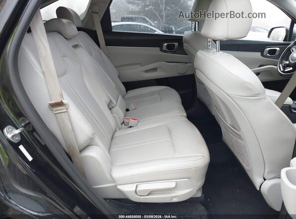 5XYRL4LC2MG002442 2021 KIA SORENTO Black Widok naklejki z numerem VIN