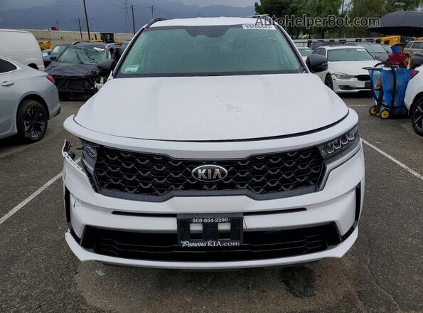 5XYRL4LC3MG073035 2021 KIA SORENTO White Widok z przodu
