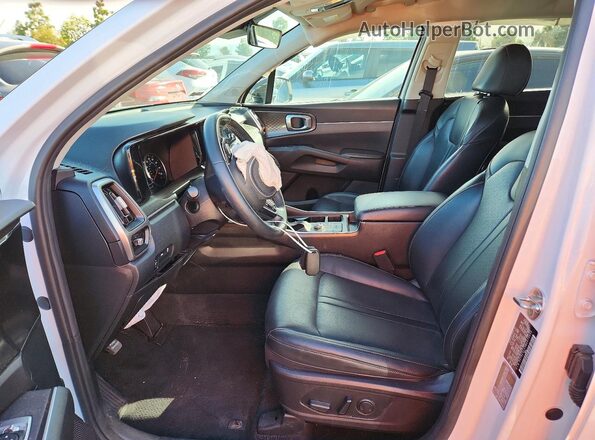 5XYRL4LC3MG073035 2021 KIA SORENTO White Widok wnętrza z przodu