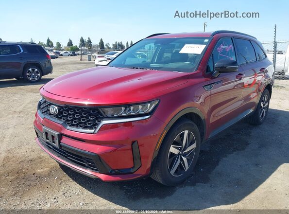 5XYRL4LC4MG062397 2021 KIA SORENTO Red Przód lewy