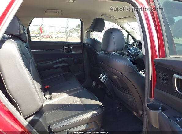 5XYRL4LC4MG062397 2021 KIA SORENTO Red Widok naklejki z numerem VIN