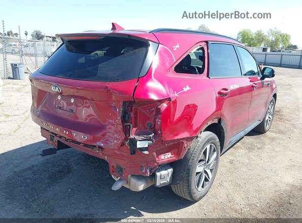 5XYRL4LC4MG062397 2021 KIA SORENTO Red Tył prawy