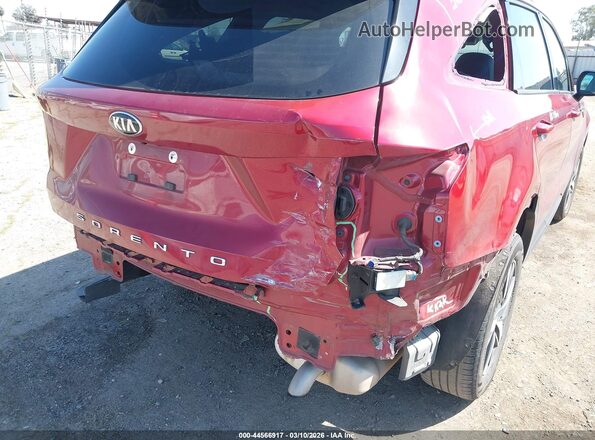 5XYRL4LC4MG062397 2021 KIA SORENTO Red Widok z przodu