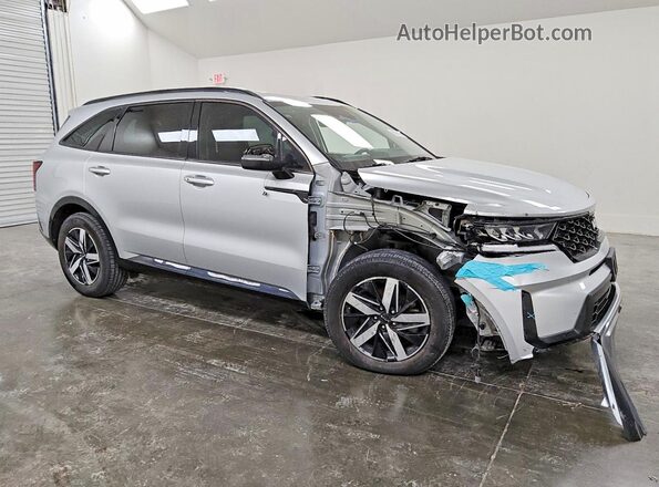 5XYRL4LC5NG148562 2022 KIA SORENTO Silver Передня права чверть