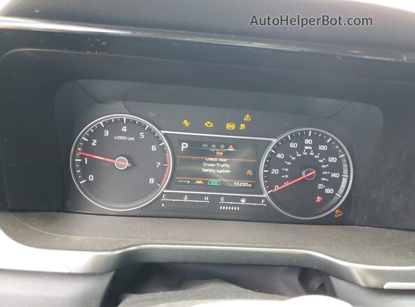 5XYRLDLC2MG003932 2021 KIA SORENTO Серебряный Вид щитка приборов