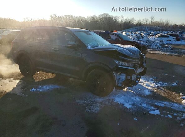 5XYRLDLC6MG050848 2021 KIA SORENTO Black Front right
