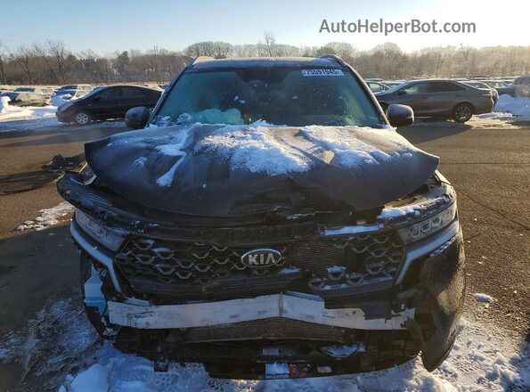 5XYRLDLC6MG050848 2021 KIA SORENTO Black Front view