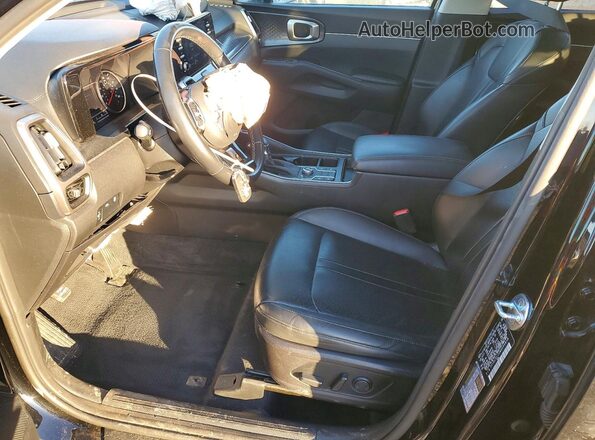 5XYRLDLC6MG050848 2021 KIA SORENTO Black Front interior view