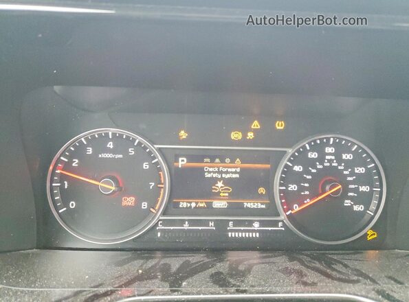 5XYRLDLC9MG052142 2021 KIA SORENTO White Instrument cluster view